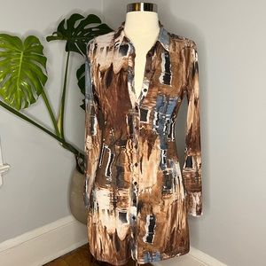 12TH TRIBE BUTTON UP DRESS